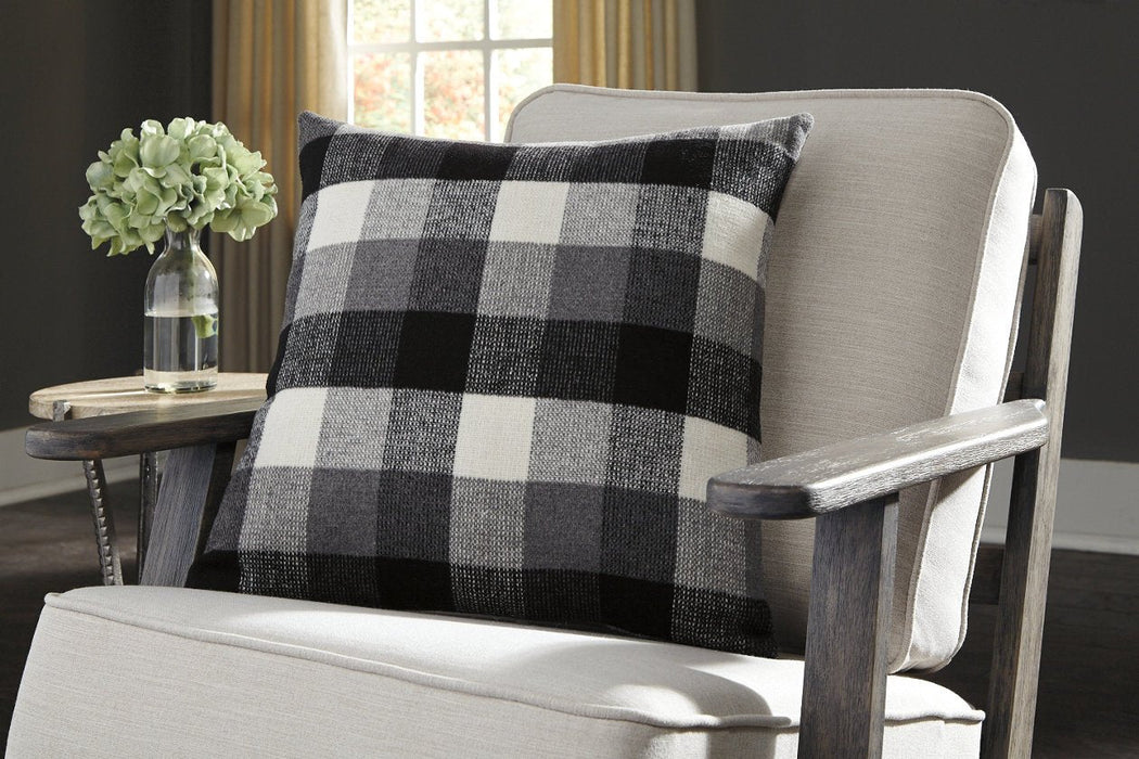 [OVERSTOCK] Carrigan Black/Gray/Ivory Pillow (Set of 4) - Lara Furniture