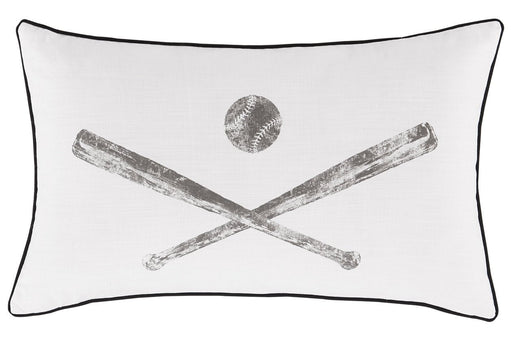 Waman White/Charcoal Pillow (Set of 4) - Lara Furniture