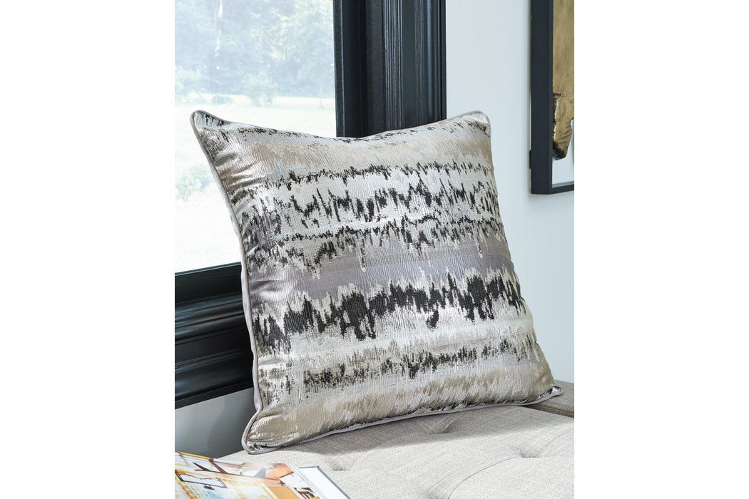 Martillo Silver/Black Pillow (Set of 4) - Lara Furniture