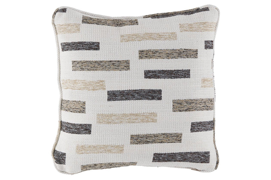 Crockett Black/Taupe/Cream Pillow (Set of 4) - Lara Furniture