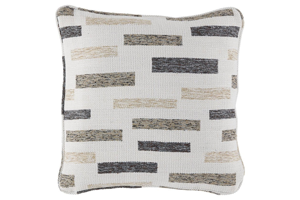 Crockett Black/Taupe/Cream Pillow (Set of 4) - Lara Furniture