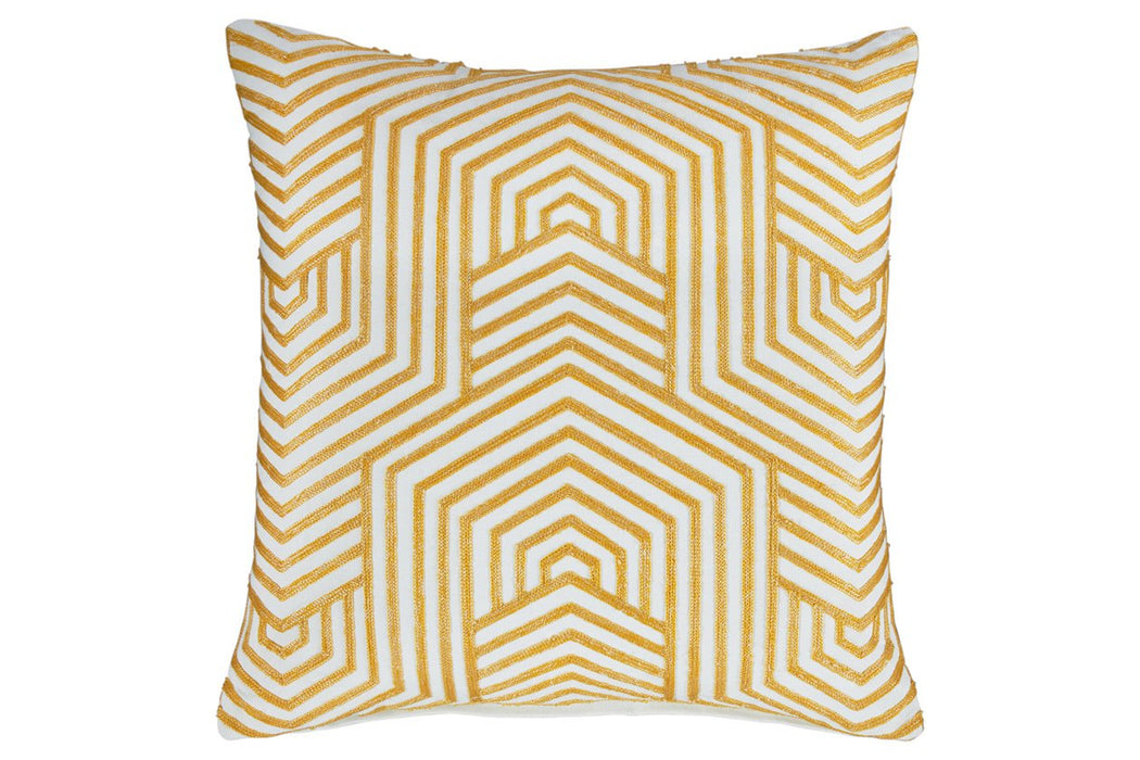 Adrik Golden Yellow Pillow (Set of 4) - Lara Furniture