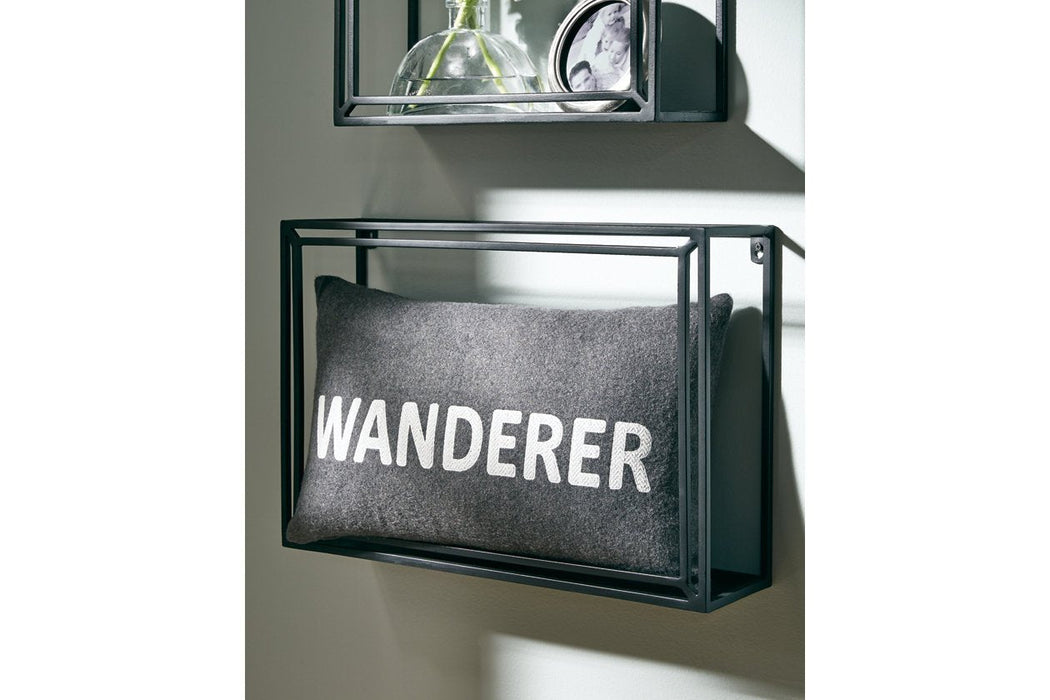 Wanderer Charcoal Pillow (Set of 4) - Lara Furniture