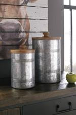 Divakar Antique Gray Jar (Set of 2) - Lara Furniture