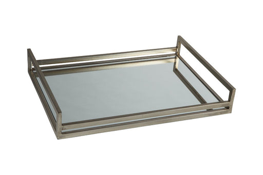 Derex Champagne Finish Tray - Lara Furniture