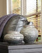 Devonee Antique Gray Jar (Set of 2) - Lara Furniture