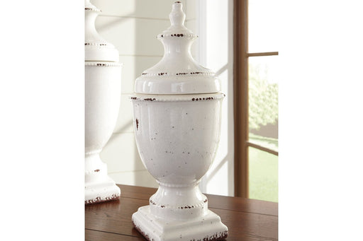 Devorit Antique White Jar - Lara Furniture