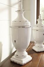 Devorit Antique White Jar - Lara Furniture