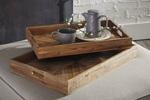 Dewitt Brown Tray (Set of 2) - Lara Furniture