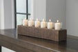 Cassandra Brown Candle Holder - Lara Furniture