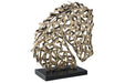 Nahla Antique Gold Finish Sculpture - Lara Furniture