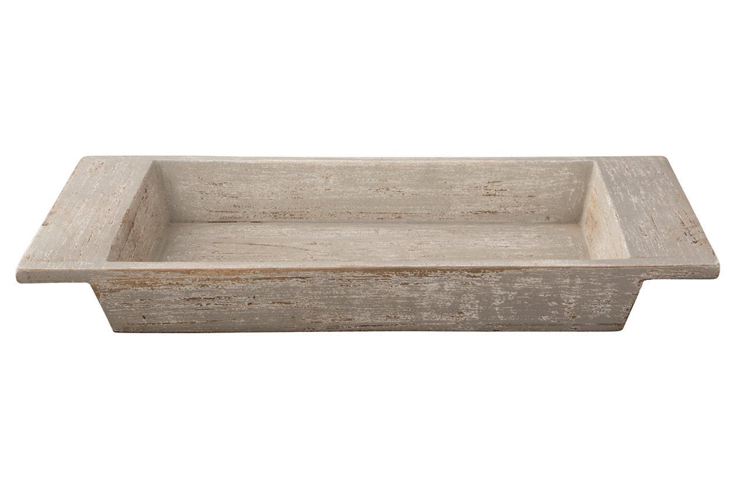 Michaiah Antique White Tray - Lara Furniture