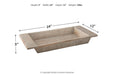 Michaiah Antique White Tray - Lara Furniture