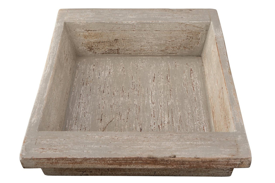 Michaiah Antique White Tray - Lara Furniture