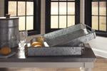 Dido Gray/Black Tray (Set of 2) - Lara Furniture