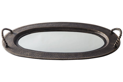 Milena Antique Gold Finish Tray - Lara Furniture