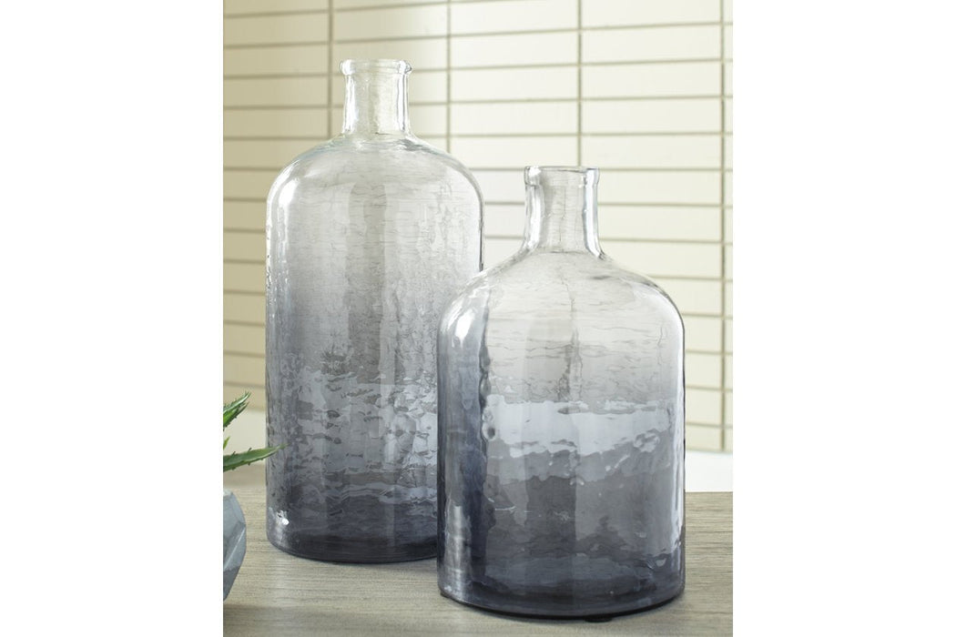 Maleah Navy Vase (Set of 2) - Lara Furniture