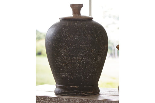 BARRIC Antique Black Jar - Lara Furniture