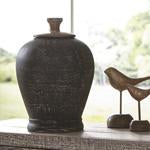BARRIC Antique Black Jar - Lara Furniture