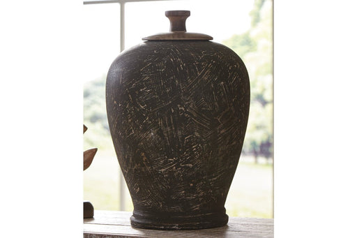 BARRIC Antique Black Jar - Lara Furniture