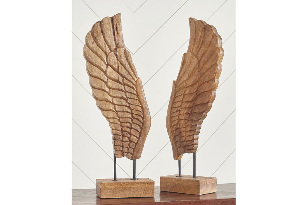 BRANDEN Natural Sculpture (Set of 2) - Lara Furniture