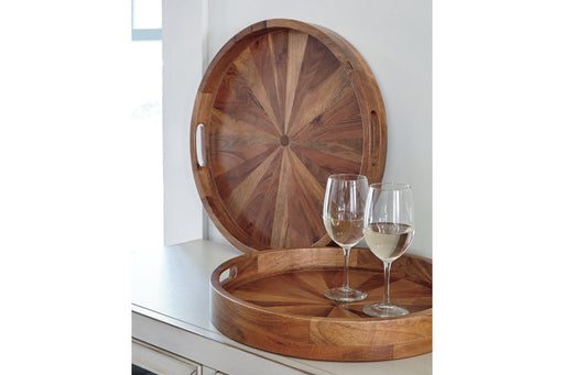 LUCIO Natural Tray (Set of 2) - Lara Furniture