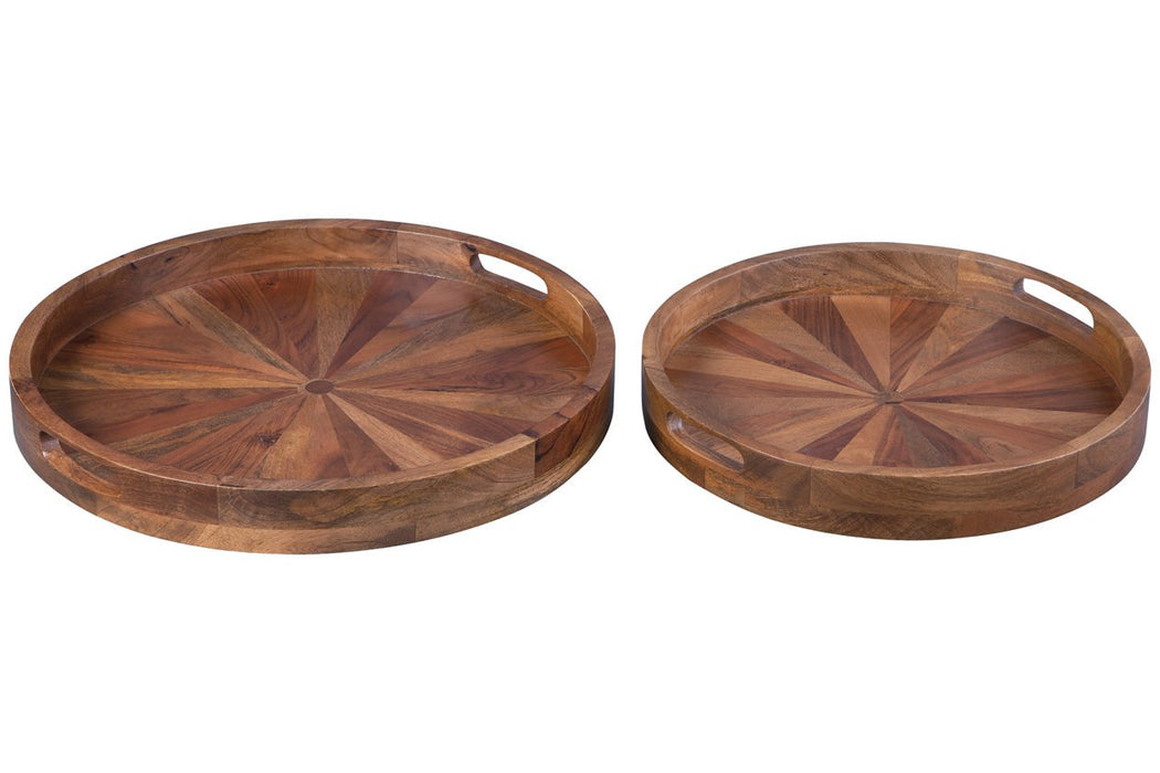 LUCIO Natural Tray (Set of 2) - Lara Furniture