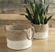 Parrish Natural/White Basket (Set of 2) - Lara Furniture