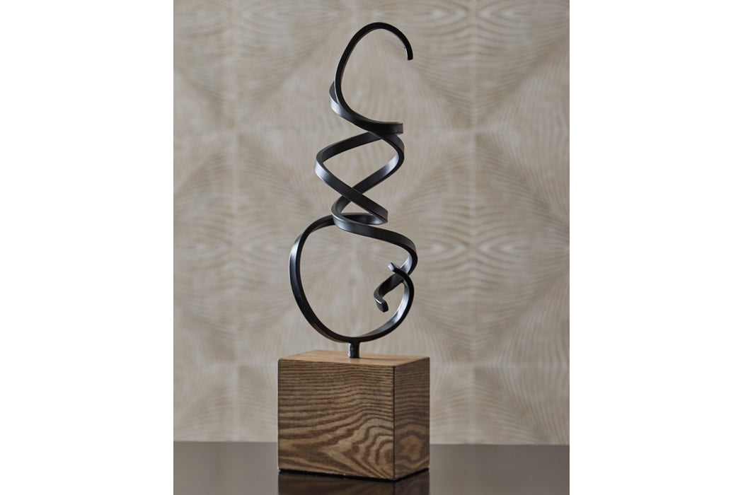 Ruthland Black/Brown Sculpture - Lara Furniture