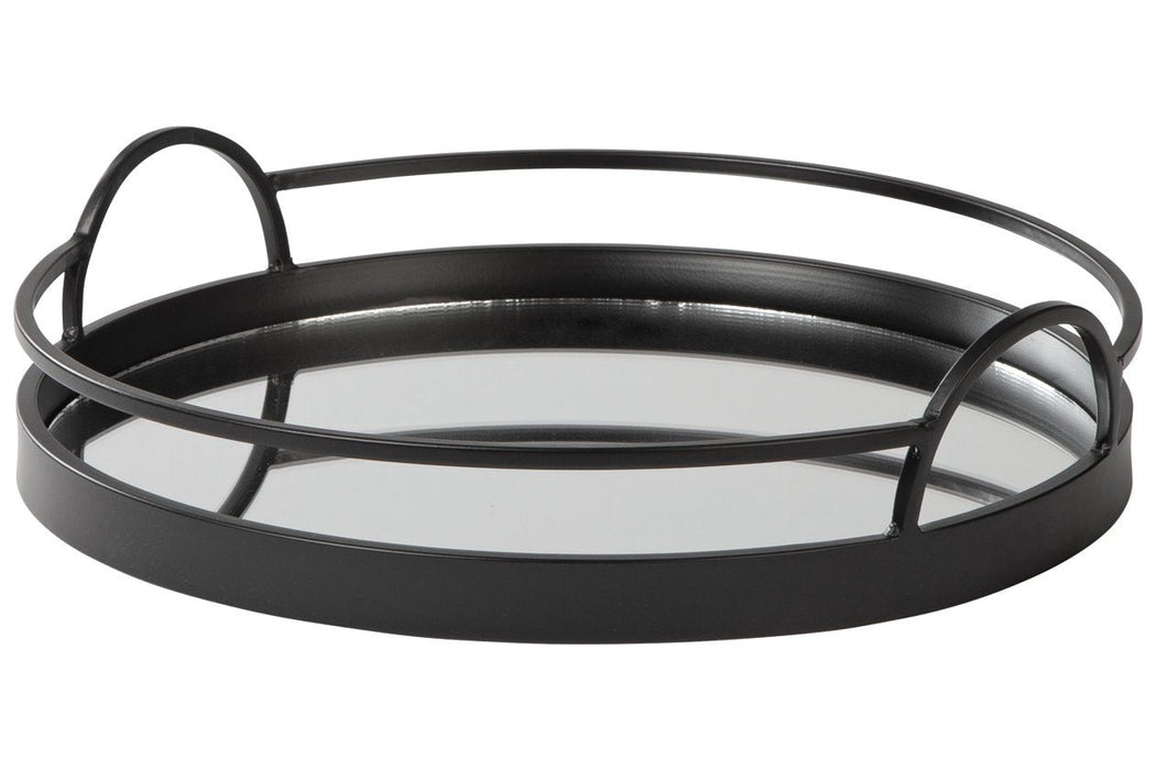 Adria Black Tray - Lara Furniture