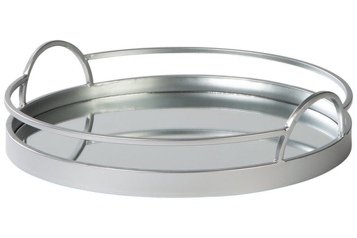 Adria Silver Finish Tray - Lara Furniture