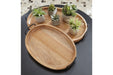 Jocelyne Brown/Black Tray (Set of 2) - Lara Furniture