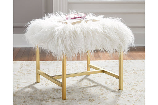 Elissa White Stool - Lara Furniture