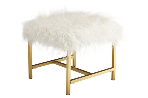 Elissa White Stool - Lara Furniture