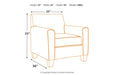 Nesso Gray/Cream Accent Chair - Lara Furniture