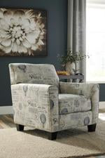 Nesso Gray/Cream Accent Chair - Lara Furniture