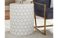 Polly White Stool - Lara Furniture