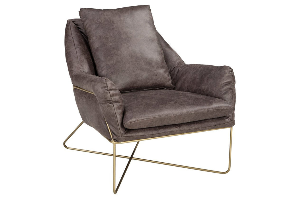 Crosshaven Dark Gray Accent Chair - Lara Furniture