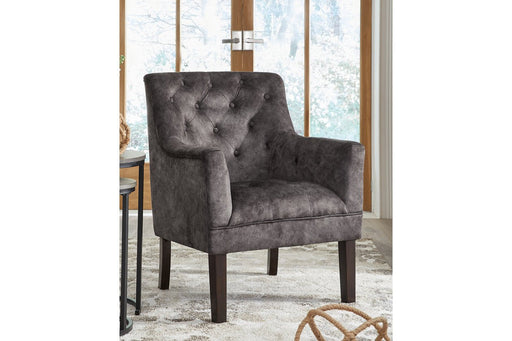 Drakelle Charcoal Gray Accent Chair - Lara Furniture