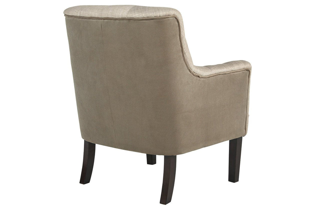 Drakelle Beige/Taupe Accent Chair - Lara Furniture