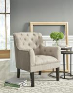 Drakelle Beige/Taupe Accent Chair - Lara Furniture