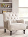 Tartonelle Ivory/Taupe Accent Chair - Lara Furniture