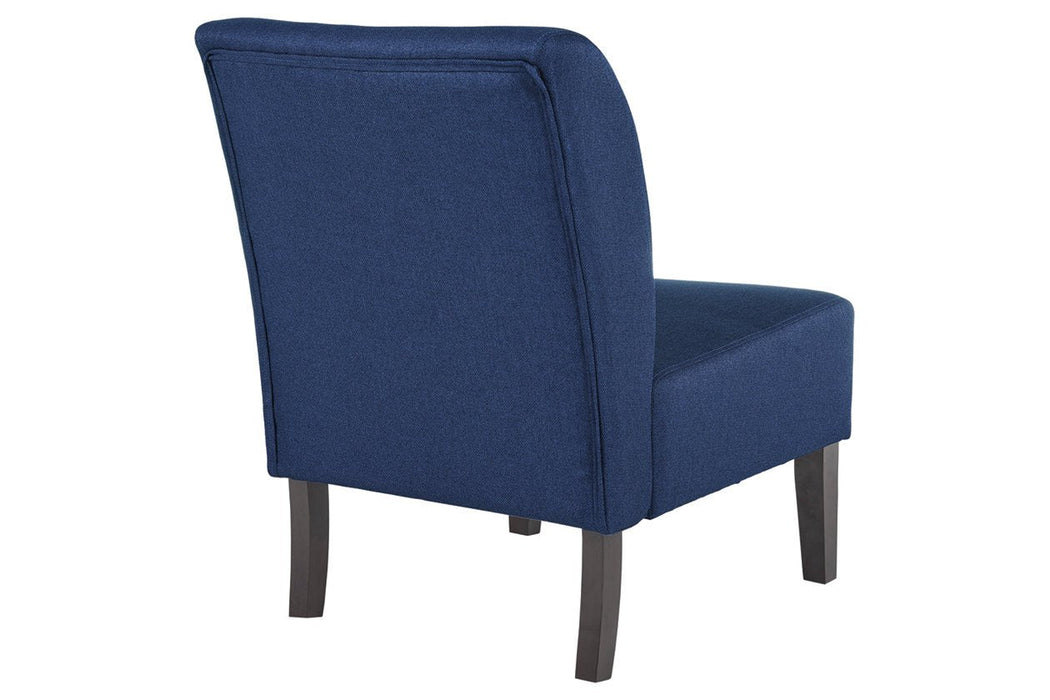 Triptis Navy Accent Chair - Lara Furniture