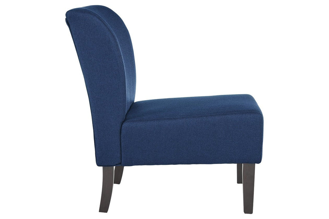 Triptis Navy Accent Chair - Lara Furniture