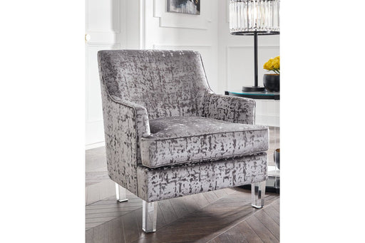 Gloriann Pewter Accent Chair - Lara Furniture