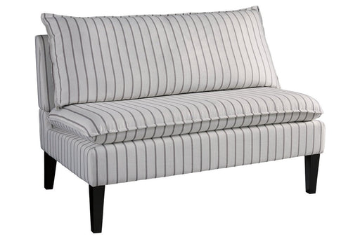 Arrowrock White/Gray Accent Bench - Lara Furniture