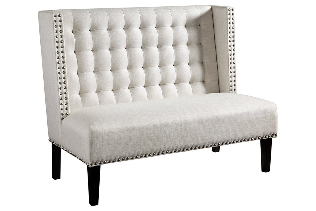 Beauland Ivory Accent Bench - Lara Furniture