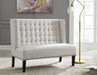 Beauland Ivory Accent Bench - Lara Furniture