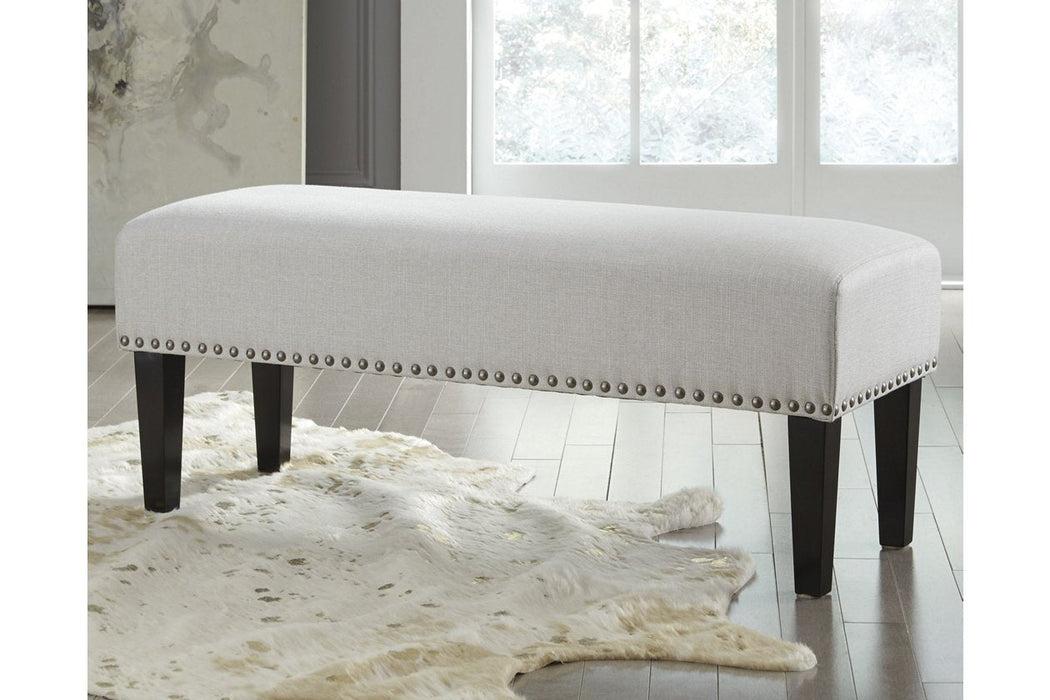 Beauland Ivory Accent Bench - Lara Furniture