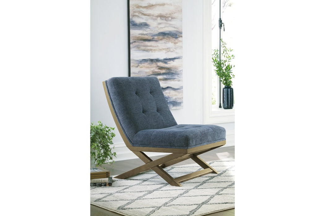 Sidewinder Blue Accent Chair - Lara Furniture